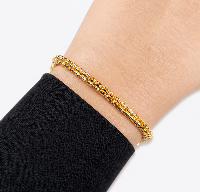 Merchant9 Rantai Tangan Snake Skin Cylinder Dimensi L:0.4CM