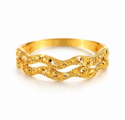 Merchant9 Cincin Emas Wave Dimensi L:0.4CM