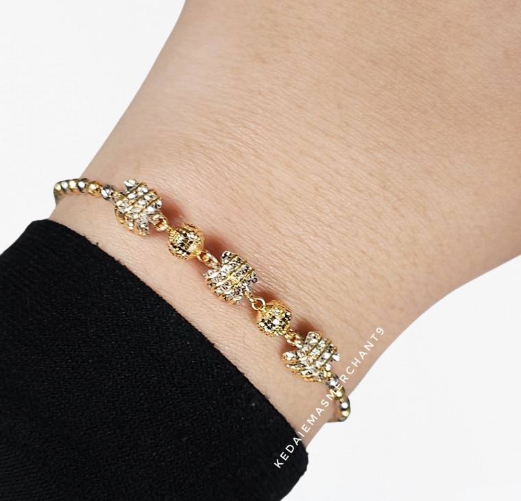Merchant9 Rantai Tangan Choker Candy Dimensi Dainty 2C L:0.5CM