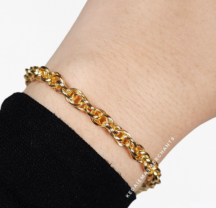Merchant9 Rantai Tangan Sauh Double Rope L:0.5CM