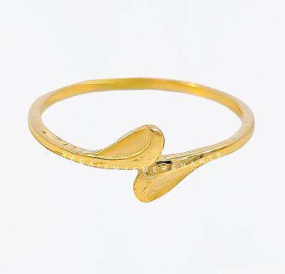 Merchant9 Cincin Emas Silang Matte Minimalist