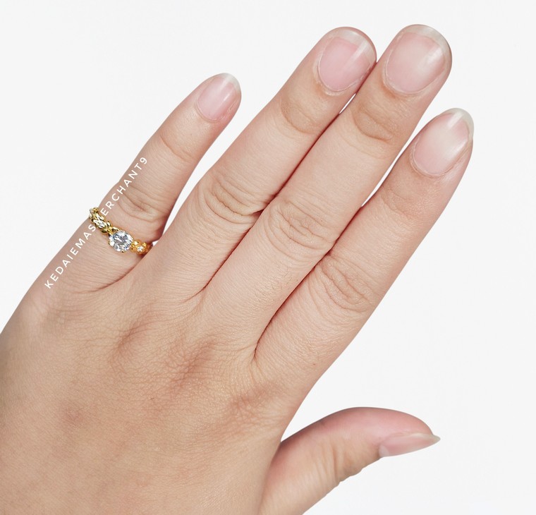 Merchant9 Cincin Emas Permata Cera CR9230