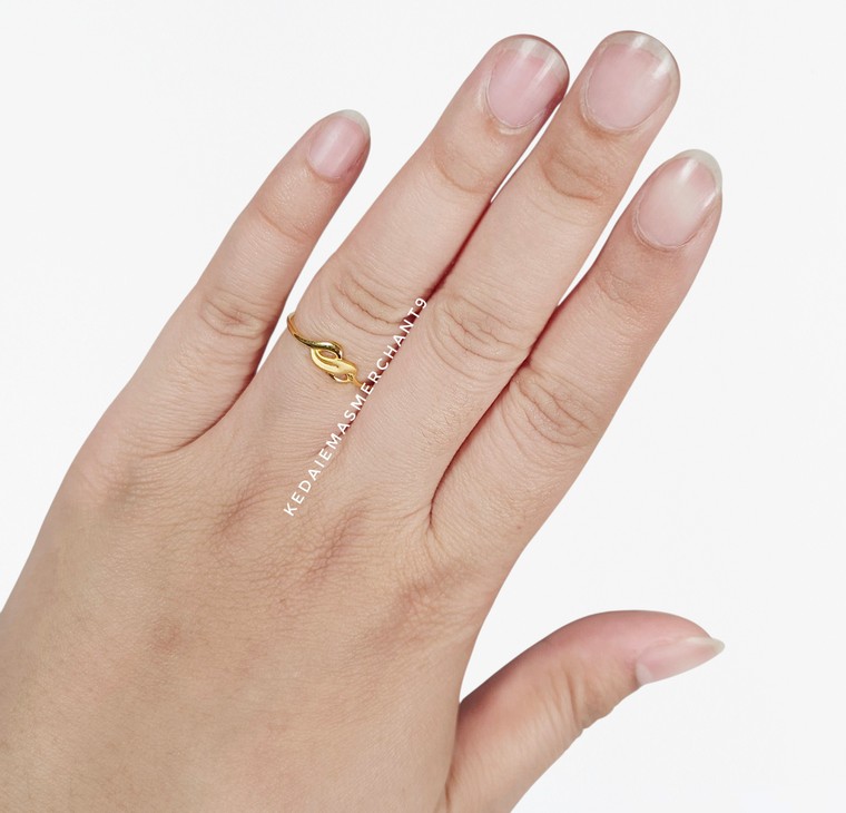 Merchant9 Cincin Emas Infinity Matte Minimalist
