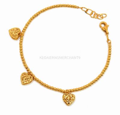 Merchant9 Rantai Tangan Pearl Leona Love Gantung