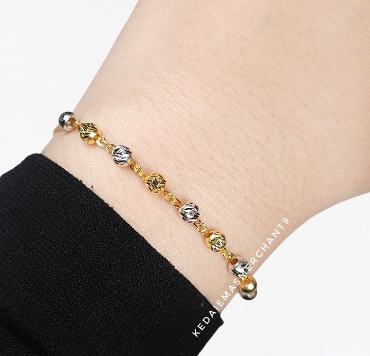 Merchant9 Rantai Tangan Choker Bola Dimensi 2C L:0.3CM