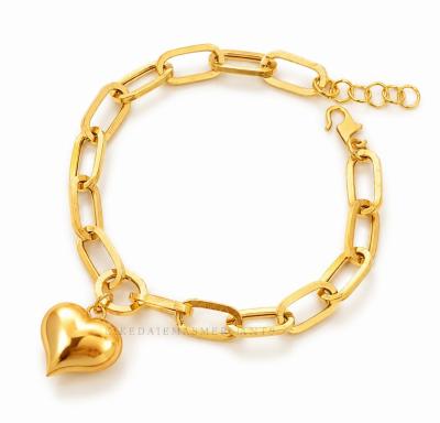 Merchant9 Rantai Tangan Paperclip Choker Love L:0.7CM