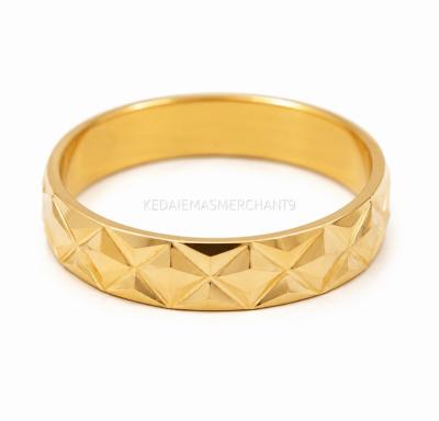 Merchant9 Cincin Belah Rotan Rhombus Polish L:0.4CM