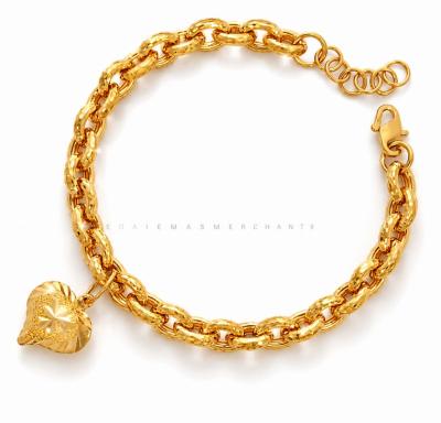 Merchant9 Rantai Tangan Sauh Oval Dimensi Love Gantung L:0.6CM