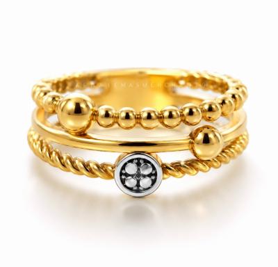 Merchant9 Cincin Emas Boba Twist 3 L Diamond Cut 2C L:0.8CM