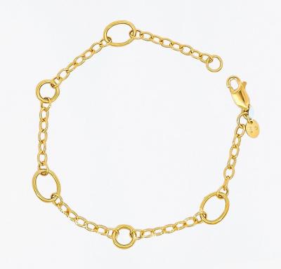 Merchant9 Rantai Tangan Sauh Ring Oval L:0.3CM