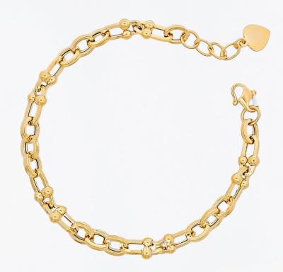 Merchant9 Rantai Tangan Paperclip Pearl Oval L:0.55CM