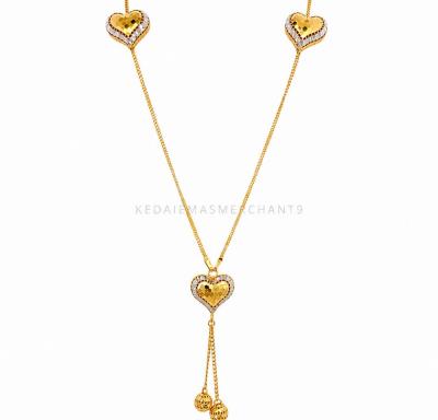 Merchant9 Rantai Leher Choker Belut Love Honeycomb 2C - 5