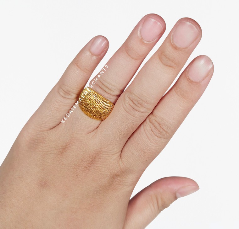 Merchant9 Cincin Emas Lintah Cecelia L:1.4CM