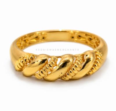 Merchant9 Cincin Emas Lintah Twist L:0.5CM