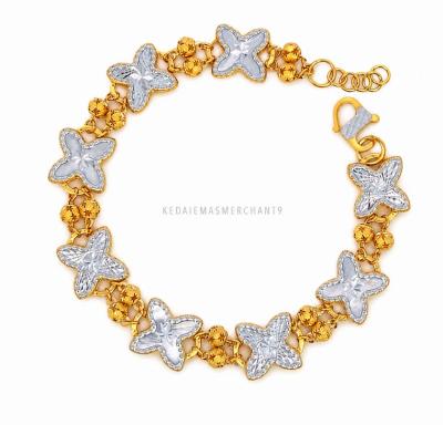 Merchant9 Rantai Tangan Clover X Bebola Star II 2C L:1.1CM