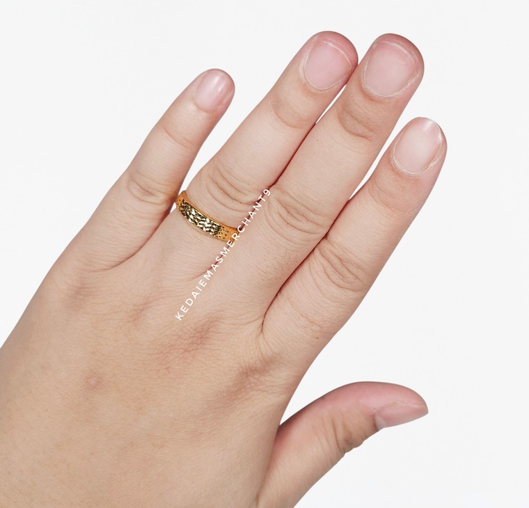 Merchant9 Cincin Emas Belah Rotan Dimensi L:0.35CM