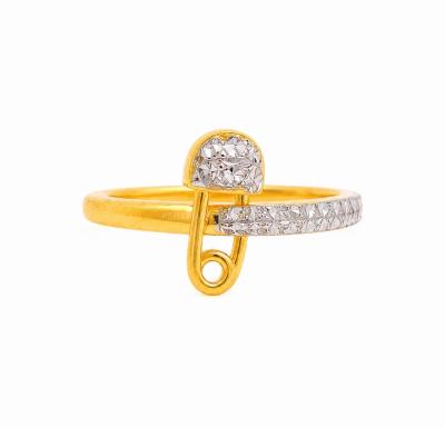 Merchant9 Cincin Emas Celeste Embrace Diamond Cut Minimalist 2C