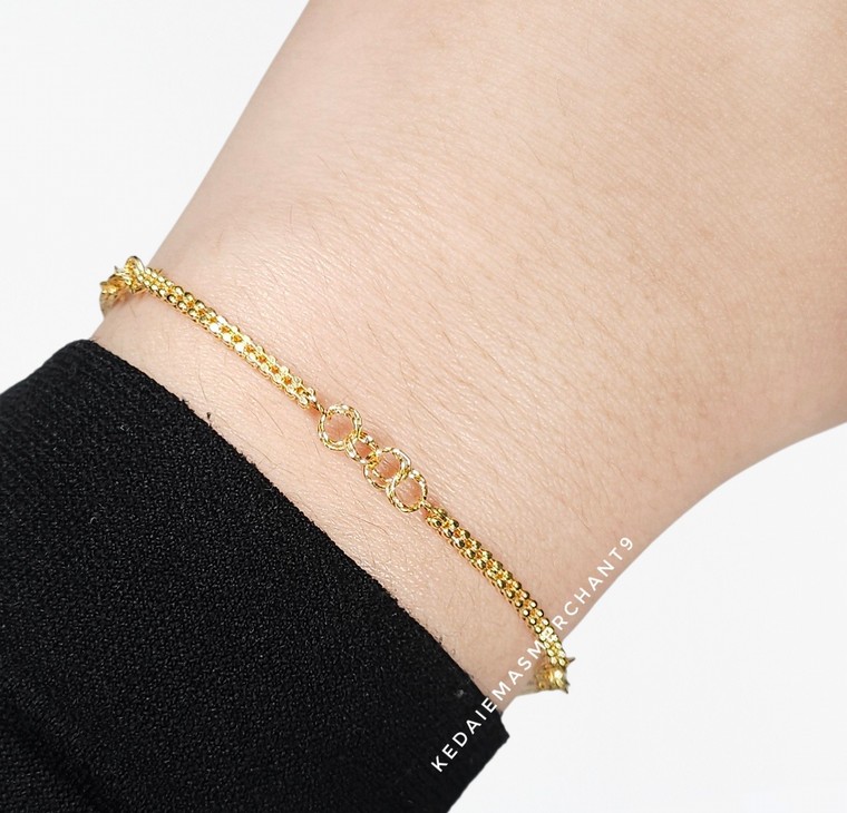 Merchant9 Rantai Tangan Biji Sawi Box Candy L:0.15CM