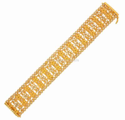 Merchant9 Rantai Tangan Bunga Plumeria Kerawang 2C L:2.6CM