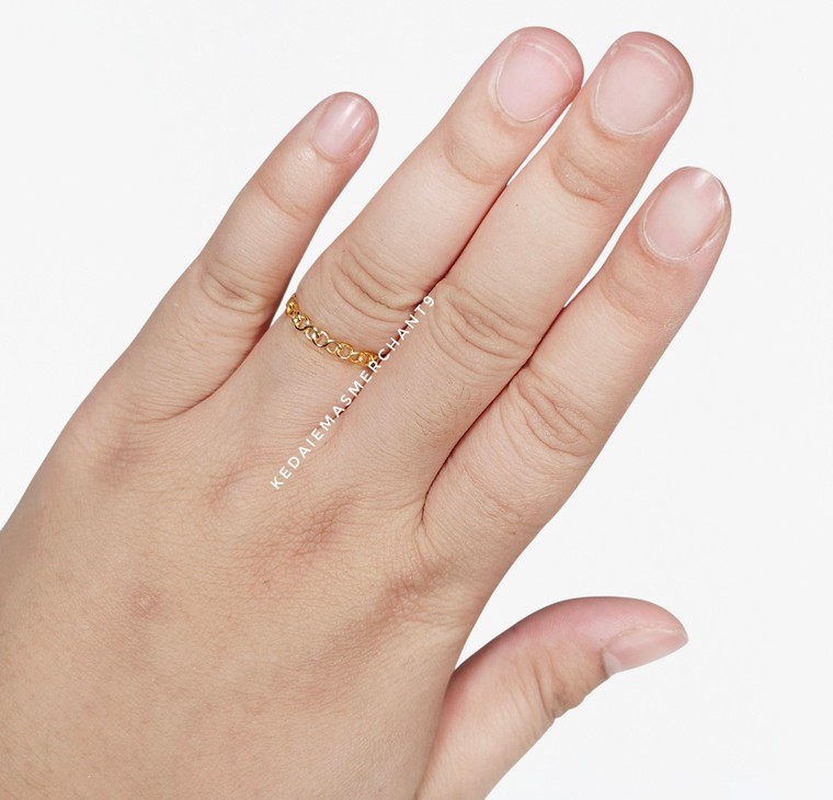 Merchant9 Cincin Emas Infinity Minimalist L:0.3CM