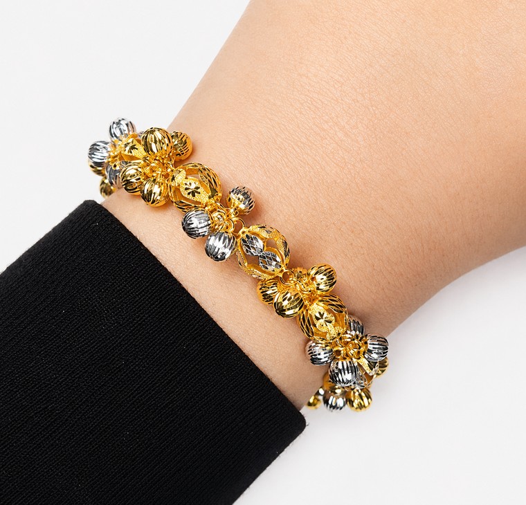 Merchant9 Rantai Tangan Anggur Pumpkin Chrome L:1.3CM