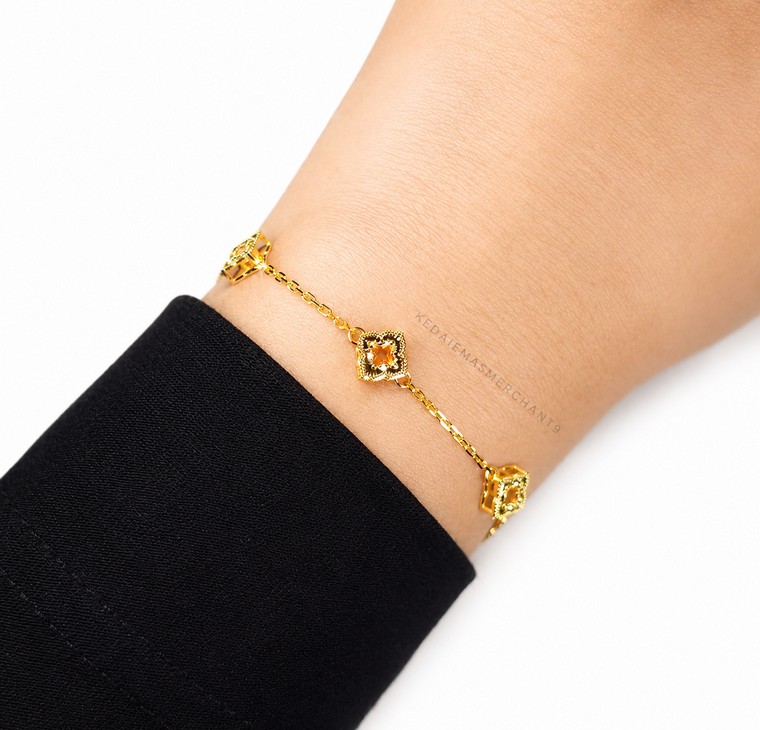 Merchant9 Rantai Tangan Sauh Honey Fleur L:0.7CM