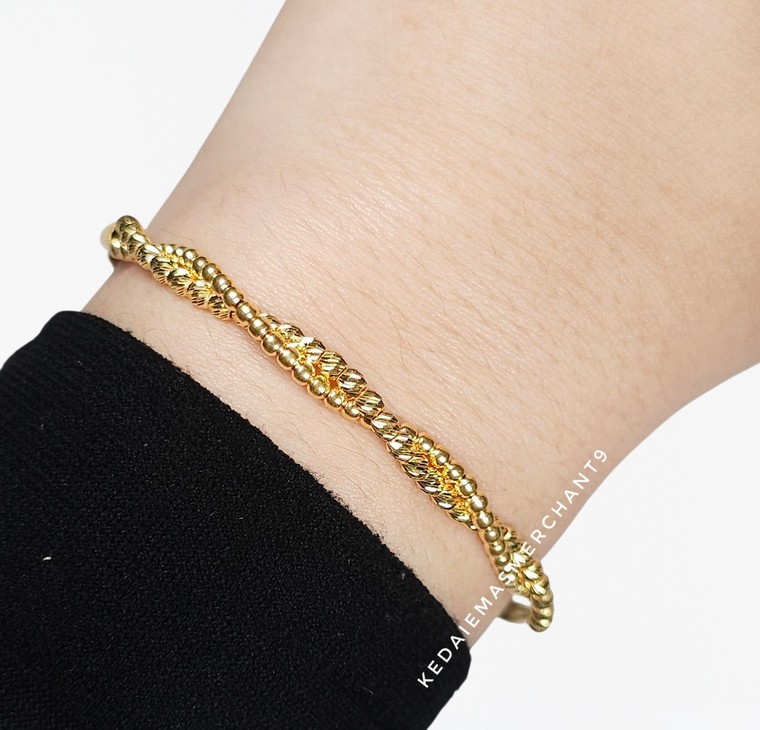 Merchant9 Gelang Bola Bola Minimalist L:0.4CM