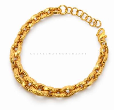 Merchant9 Rantai Tangan Sauh Oval Dimensi Perut Ular L:1.0CM