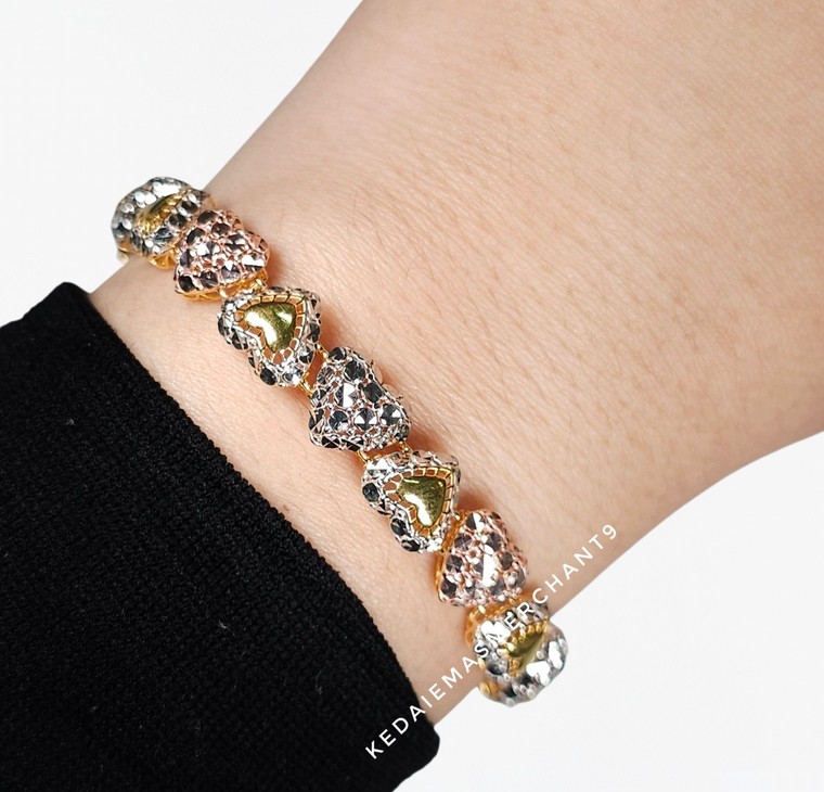 Merchant9 Rantai Tangan Love 3C L:0.8CM