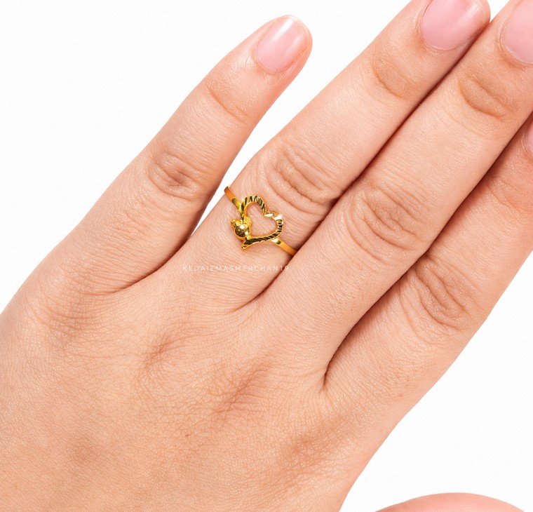 Merchant9 Cincin Love MM Pasir Minimalist