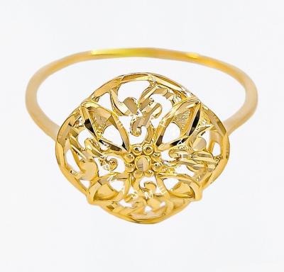 Merchant9 Cincin Emas Bunga Salju Kerawang L:1.3cm