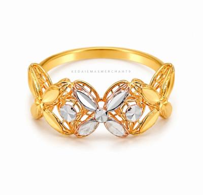 Merchant9 Cincin Emas Bunga Tanjung 2C L:0.7CM