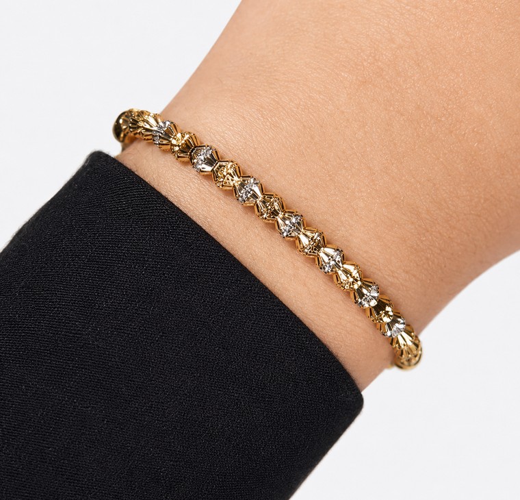 Merchant9 Rantai Tangan Box Chain Candy Dot Dimensi 2C L:0.45CM