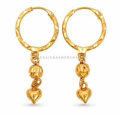 Merchant9 Subang Ring Dangle Love L:1CM