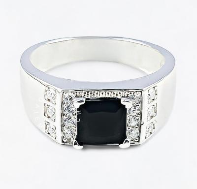 Merchant9 Cincin Perak Batu Hitam 3515