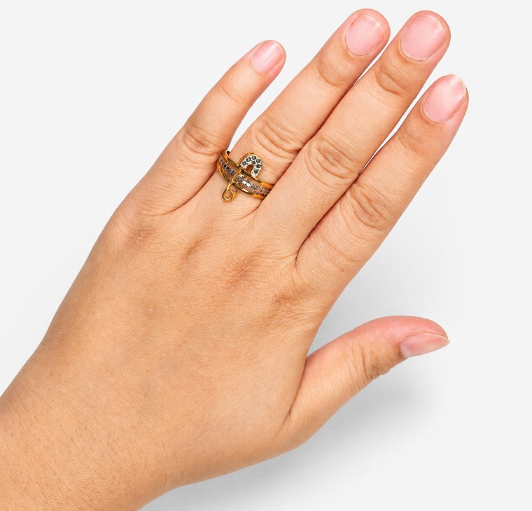 Merchant9 Cincin Emas Celeste Embrace Diamond Cut 2C II