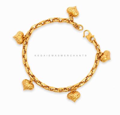 Merchant9 Rantai Tangan Sauh Dimensi Gantung Love L:0.35CM