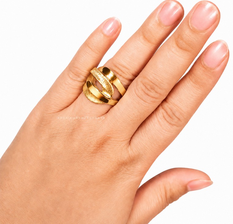 Merchant9 Cincin Emas Belt Gajah 2C L:2CM