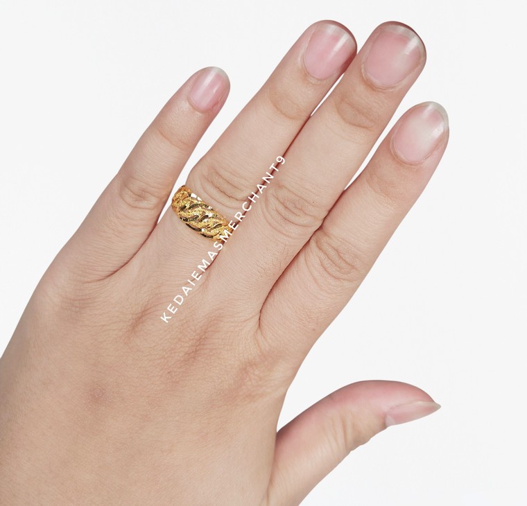 Merchant9 Cincin Emas Kait Pasir L:0.75CM