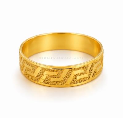 Merchant9 Cincin Emas Belah Rotan FD Pasir L:0.5CM