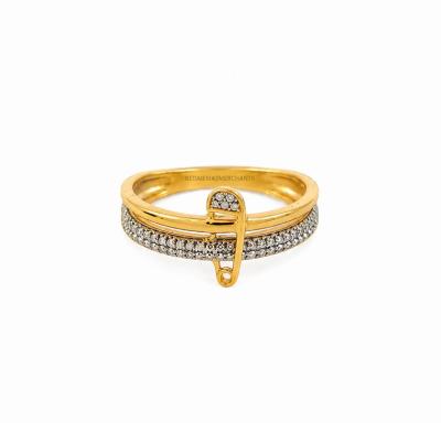 Merchant9 Cincin Emas Celeste Embrace Diamond Cut 2C 2 Layer