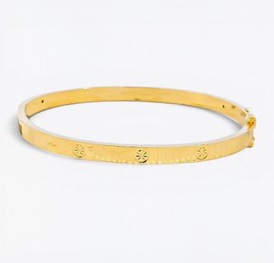 Merchant9 Gelang Oval Siput Stripe Polish Padu L:0.4CM