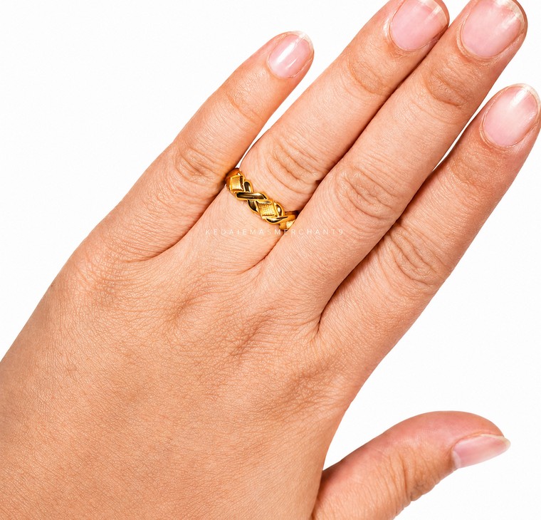 Merchant9 Cincin Emas Tocang L:0.5CM