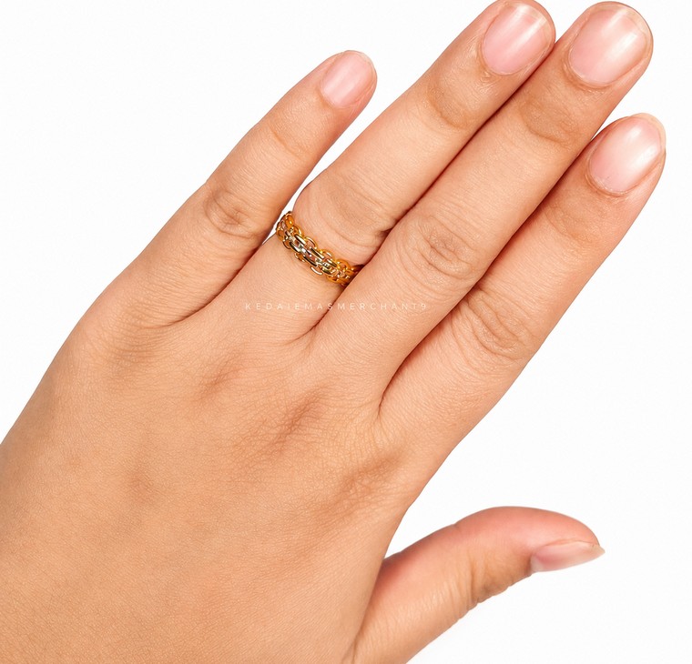 Merchant9 Cincin Emas Sauh Kendi 2C L:0.45CM