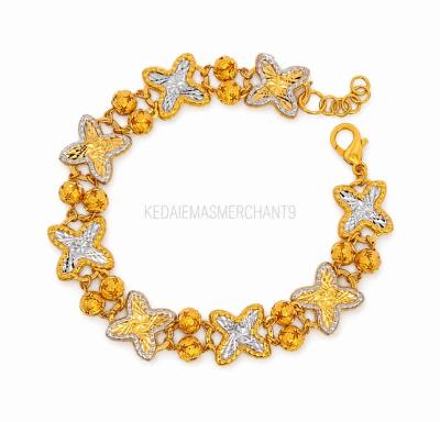 Merchant9 Rantai Tangan Clover X Bebola Star 2C L:1.1CM