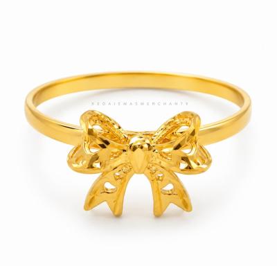 Merchant9 Cincin Emas Ribbon Minimalist