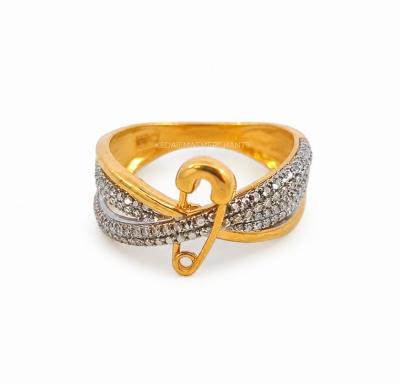 Merchant9 Cincin Emas Celeste Embrace Silang Diamond Cut 2C
