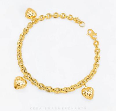 Merchant9 Rantai Tangan Polo Gantung Love 3 L:0.4CM
