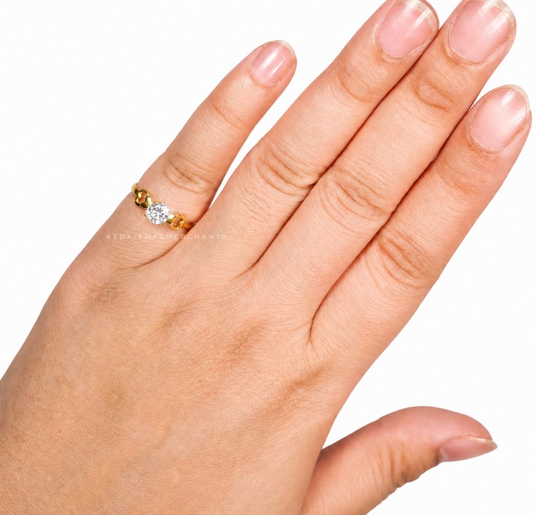 Merchant9 Cincin Emas Permata Cera BR9071