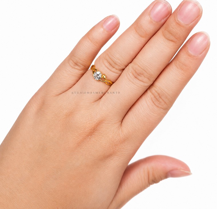 Merchant9 Cincin Emas Permata Cera BR9077
